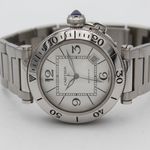 Cartier Pasha Seatimer W31080M7 (Unknown (random serial)) - Silver dial 40 mm Steel case (5/8)