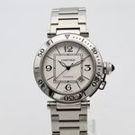 Cartier Pasha Seatimer W31080M7 (Unknown (random serial)) - Silver dial 40 mm Steel case (1/8)