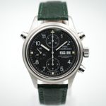 IWC Pilot Double Chronograph IW3713 (1999) - Zwart wijzerplaat 42mm Staal (4/8)