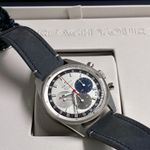 Zenith El Primero Chronomaster 03.3200.3600/69.C902 (2023) - Wit wijzerplaat 38mm Staal (2/6)