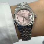 Rolex Lady-Datejust 279174 (2024) - Pink dial 28 mm Steel case (8/8)