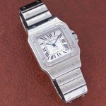 Cartier Santos Galbée 2823 (Onbekend (willekeurig serienummer)) - Zilver wijzerplaat 32mm Staal (3/8)