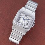 Cartier Santos Galbée 2823 (Onbekend (willekeurig serienummer)) - Zilver wijzerplaat 32mm Staal (2/8)