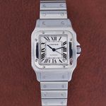 Cartier Santos Galbée 2823 (Onbekend (willekeurig serienummer)) - Zilver wijzerplaat 32mm Staal (4/8)