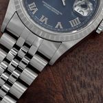 Rolex Datejust 36 16220 (2001) - Blue dial 36 mm Steel case (8/8)
