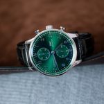 IWC Portuguese Chronograph IW371615 (2020) - Green dial 41 mm Steel case (2/5)