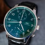 IWC Portuguese Chronograph IW371615 (2020) - Green dial 41 mm Steel case (5/5)