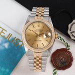 Rolex Datejust 36 16233 (1996) - Champagne dial 36 mm Gold/Steel case (6/8)