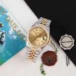 Rolex Datejust 36 16233 (1996) - Champagne dial 36 mm Gold/Steel case (3/8)