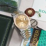Rolex Datejust 36 16233 (1996) - Champagne dial 36 mm Gold/Steel case (2/8)