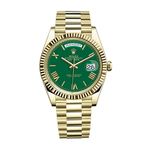Rolex Day-Date 40 228238 (2023) - Green dial 40 mm Yellow Gold case (1/2)