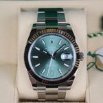 Rolex Datejust 41 126334 (2025) - Groen wijzerplaat 41mm Staal (1/5)