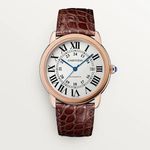 Cartier Ronde Solo de Cartier W6701009 (2023) - Zilver wijzerplaat 42mm Roségoud (1/1)