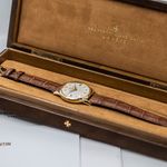 Vacheron Constantin Vintage 6111 (1955) - Silver dial 35 mm Yellow Gold case (7/8)