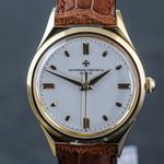 Vacheron Constantin Vintage 6111 (1955) - Silver dial 35 mm Yellow Gold case (6/8)