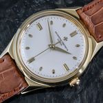 Vacheron Constantin Vintage 6111 (1955) - Silver dial 35 mm Yellow Gold case (1/8)