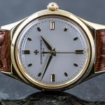 Vacheron Constantin Vintage 6111 (1955) - Zilver wijzerplaat 35mm Geelgoud (2/8)