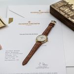 Vacheron Constantin Vintage 6111 (1955) - Silver dial 35 mm Yellow Gold case (5/8)