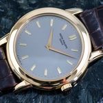 Patek Philippe Calatrava 5032J (1995) - Zilver wijzerplaat 36mm Geelgoud (1/8)