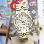 Rolex Datejust 36 16233 (2001) - Silver dial 36 mm Gold/Steel case (6/8)