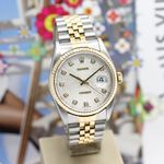 Rolex Datejust 36 16233 (2001) - Silver dial 36 mm Gold/Steel case (7/8)