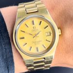 Omega Seamaster Cosmic 166.136 (1973) - Gold dial 38 mm Gold/Steel case (2/8)