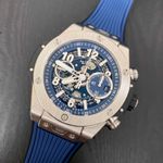 Hublot Big Bang Unico 421.NX.5170.RX (2023) - Blue dial 44 mm Titanium case (3/4)