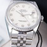 Rolex Datejust 36 16220 (1991) - Beige dial 36 mm Steel case (7/8)