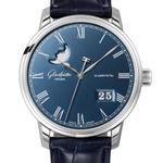 Glashütte Original Senator Panorama Date Moon Phase 100-04-05-12-30 (2022) - Blue dial 40 mm Steel case (1/1)