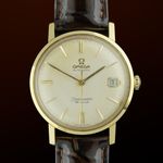 Omega Seamaster 166.020 (1963) - White dial 34 mm Yellow Gold case (1/8)