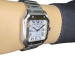 Cartier Santos W2SA0016 (2024) - Zilver wijzerplaat 35mm Staal (3/8)