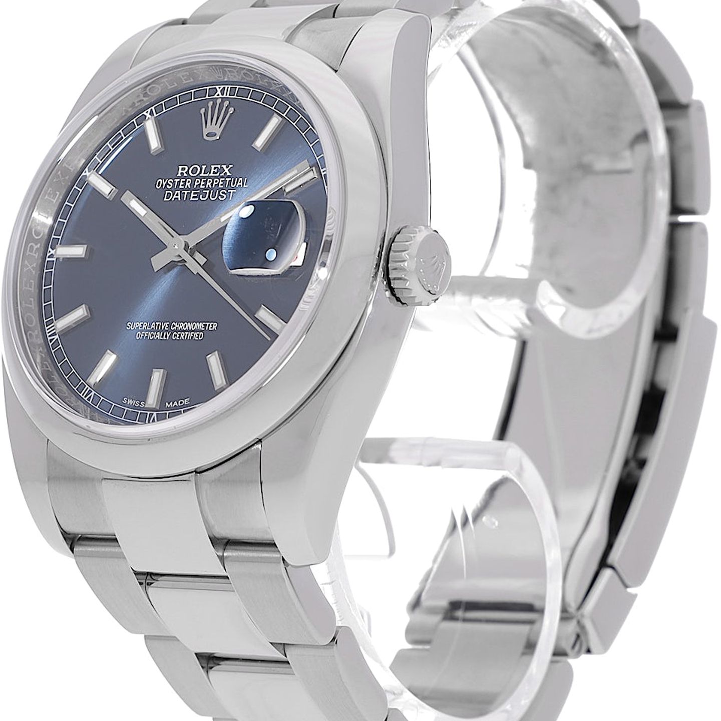 Rolex Datejust 36 116200 (2019) - Blue dial 36 mm Steel case (3/5)