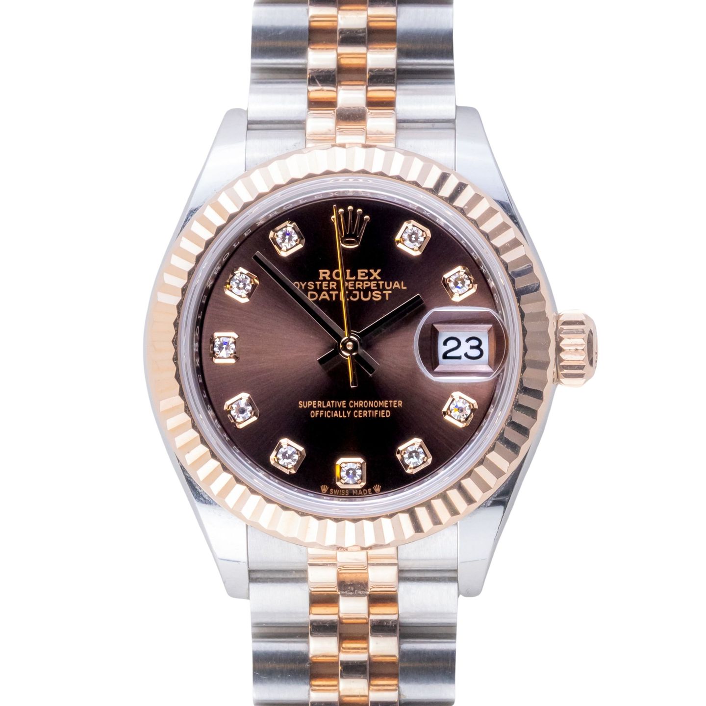 Rolex Lady-Datejust 279171 (2024) - 28mm Goud/Staal (3/8)