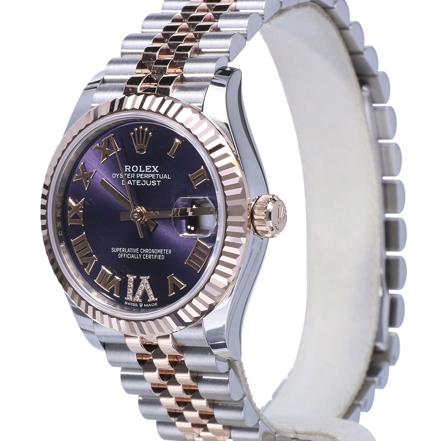 Rolex Datejust 31 278271 (2023) - Purple dial 31 mm Steel case (2/8)