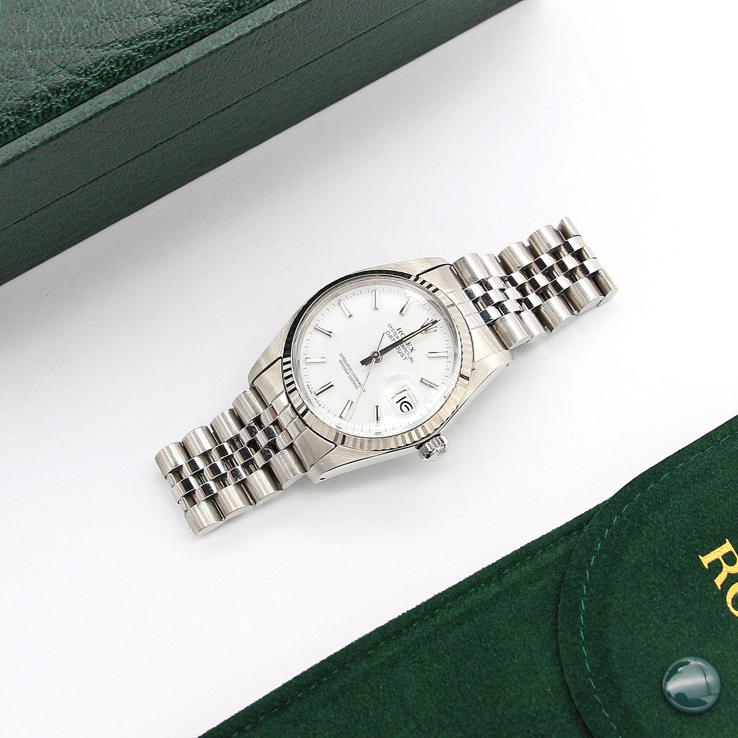 Rolex Datejust 36 16014 (Onbekend (willekeurig serienummer)) - Wit wijzerplaat 36mm Staal (4/7)