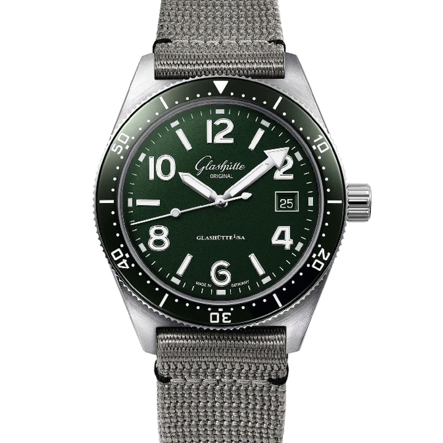 Glashütte Original SeaQ 1-39-11-13-83-34 (2024) - Green dial 40 mm Steel case (1/1)