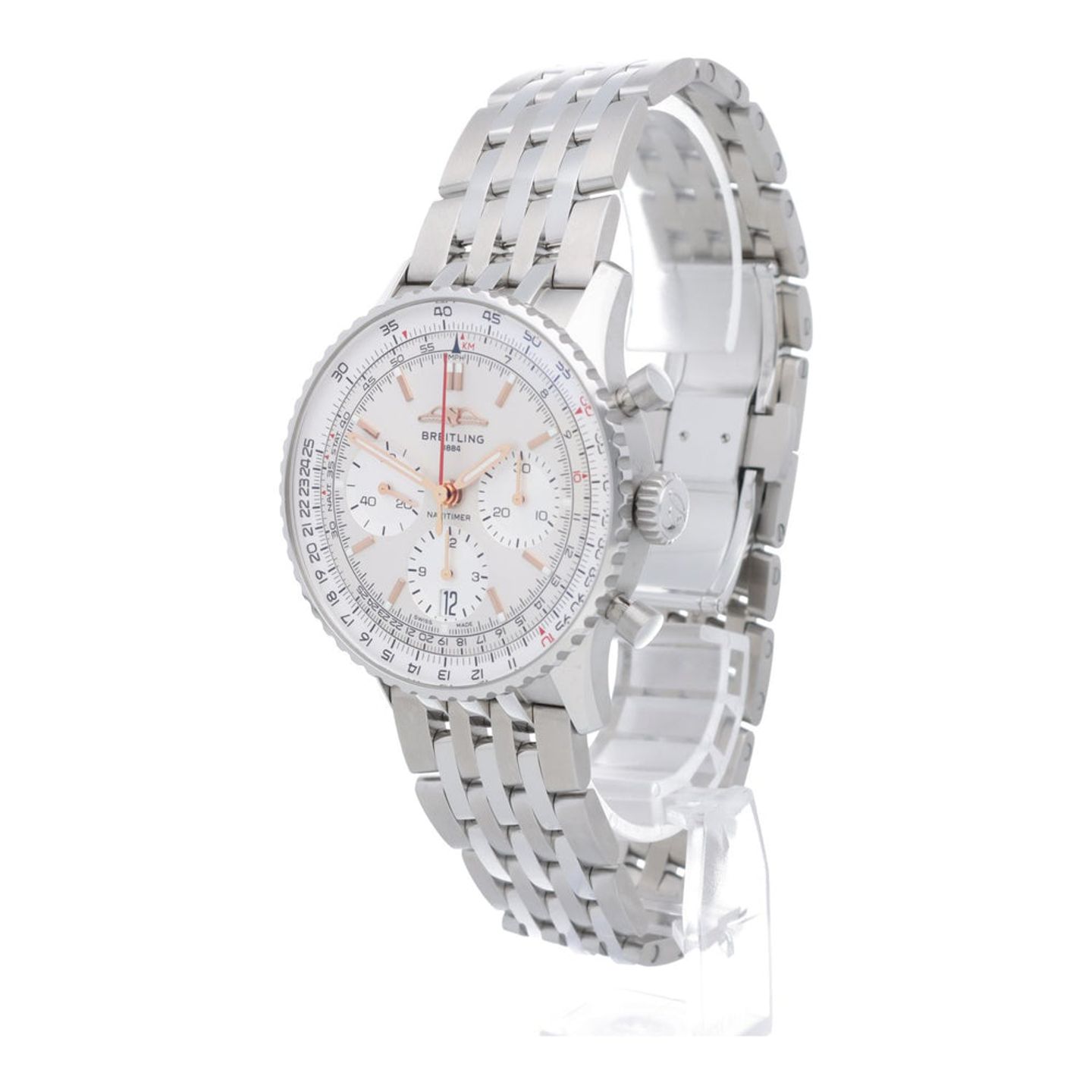 Breitling Navitimer AB0139211G1A1 (2026) - Silver dial 41 mm Steel case (2/7)