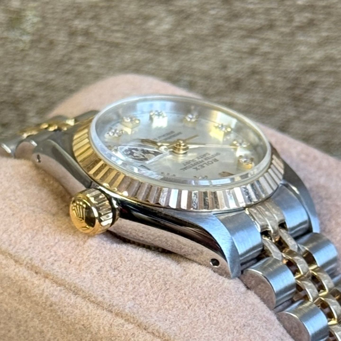 Rolex Lady-Datejust 69173 (1989) - Silver dial 26 mm Gold/Steel case (6/8)