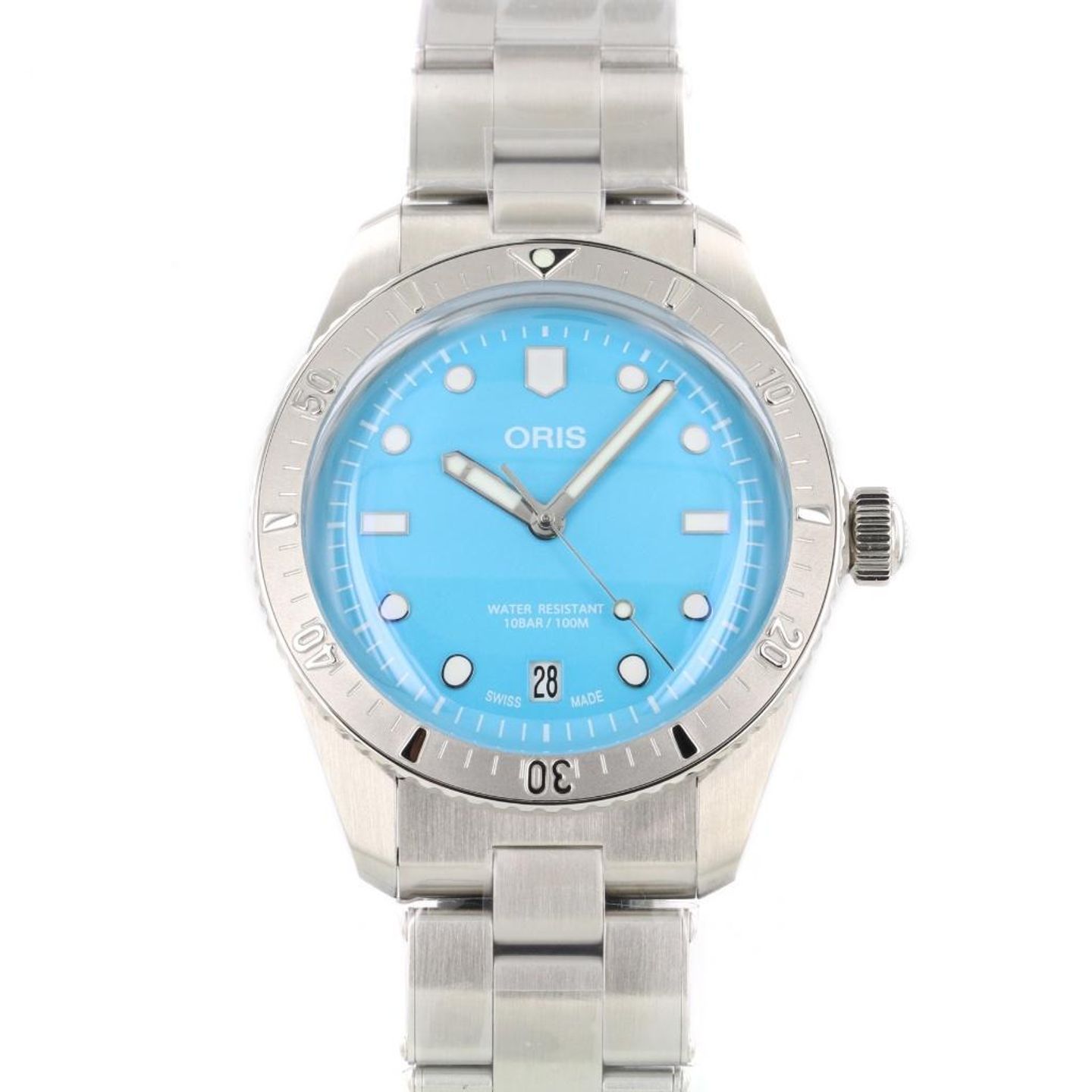 Oris Divers Sixty Five 01 733 7771 4055-07 8 19 18 (Unknown (random serial)) - Turquoise dial 38 mm Steel case (1/7)