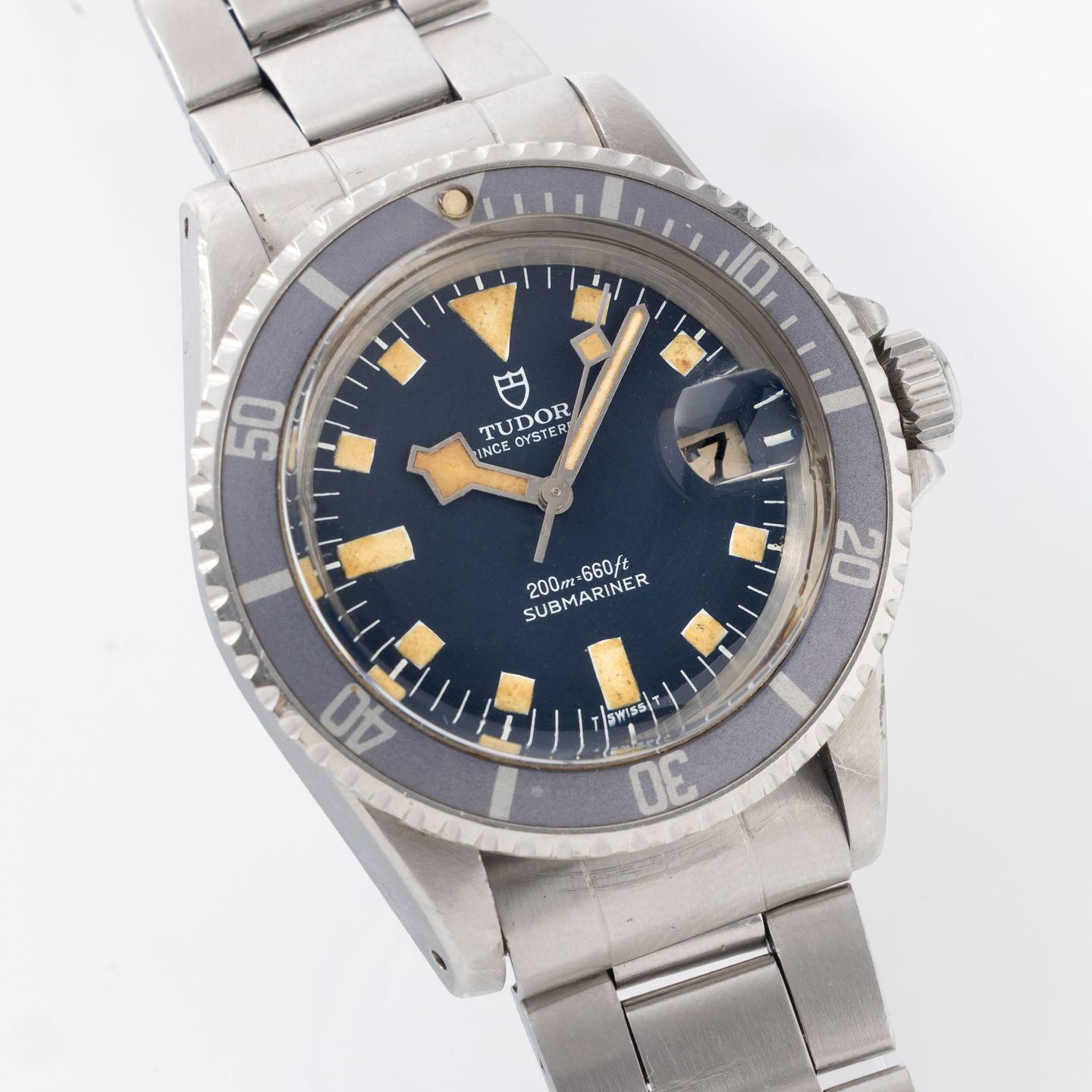 Tudor Submariner 9411/0 (1976) - Zwart wijzerplaat 40mm Staal (2/8)