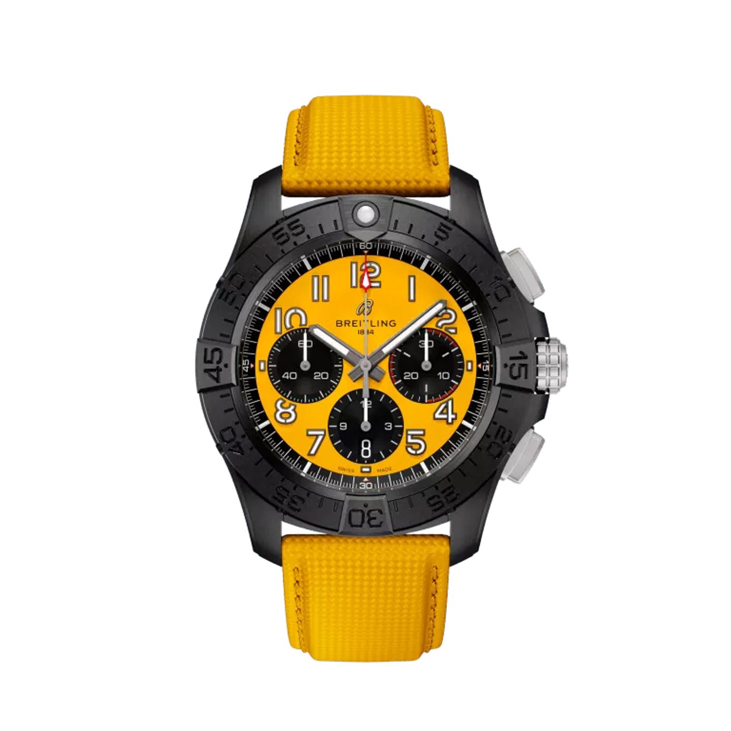 Breitling Avenger SB0147101I1X1 (2024) - Yellow dial 44 mm Ceramic case (1/1)