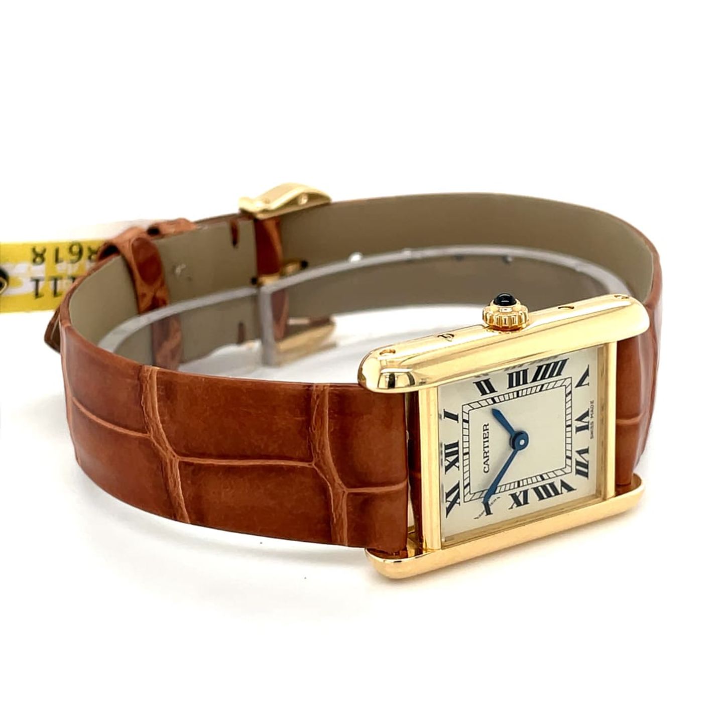 Cartier Tank Louis Cartier 11511 (Onbekend (willekeurig serienummer)) - Champagne wijzerplaat 20mm Geelgoud (3/8)