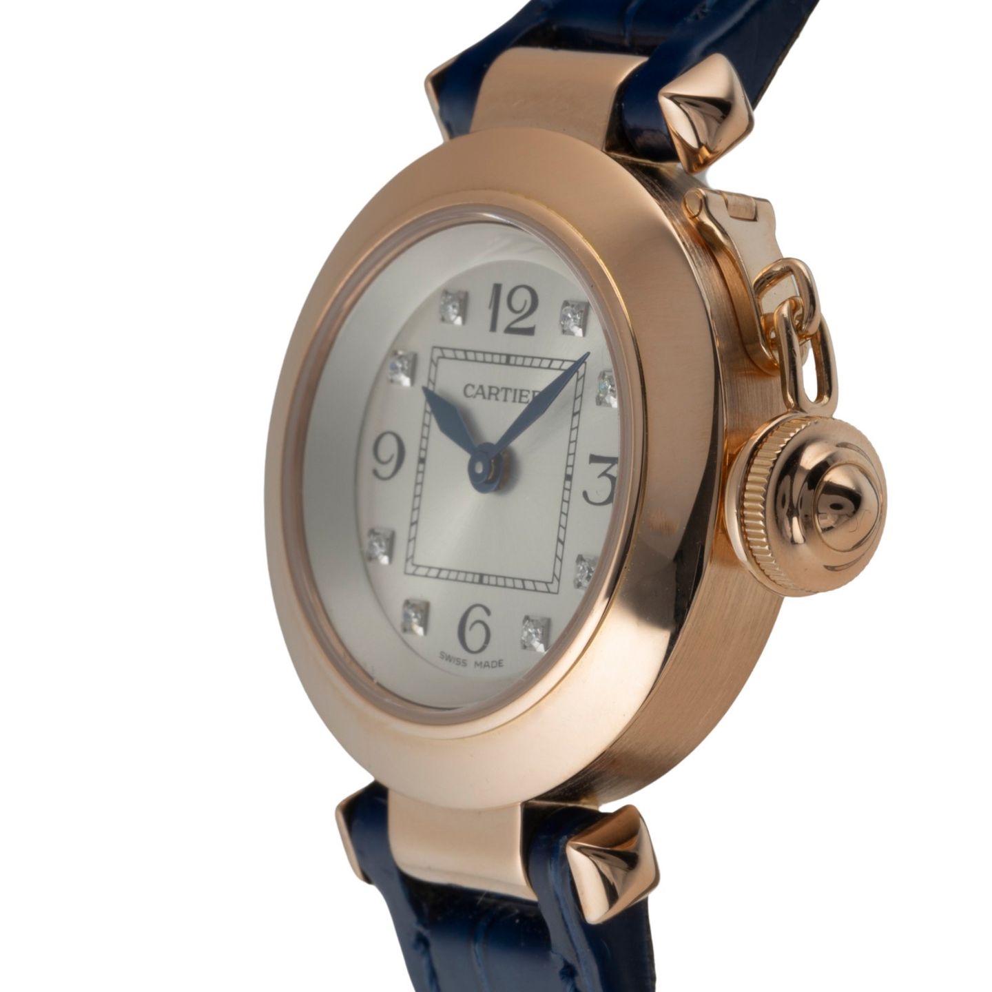 Cartier Pasha WJ124028, 3133 (Unknown (random serial)) - Silver dial 27 mm Yellow Gold case (6/8)