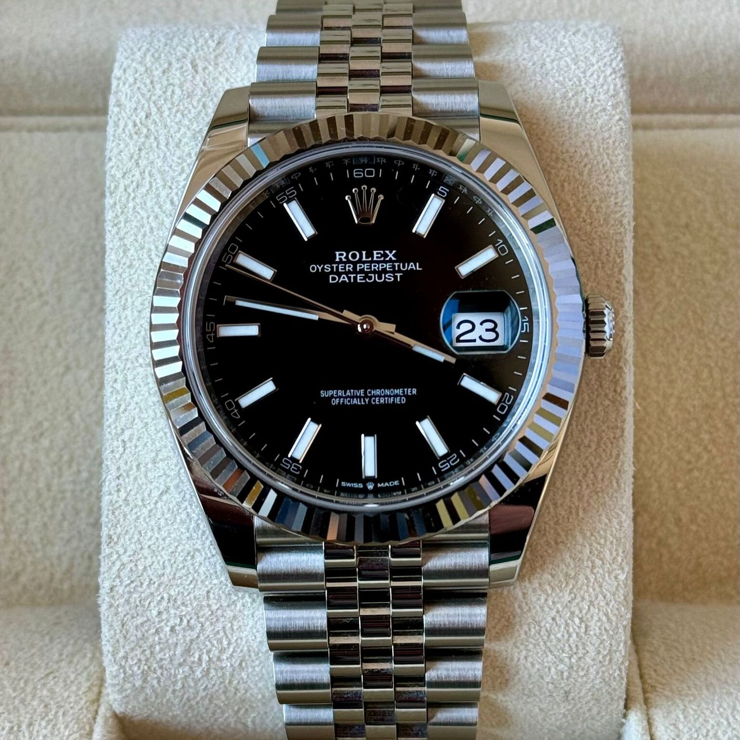 Rolex Datejust 41 126334 (2023) - Black dial 41 mm Steel case (2/7)