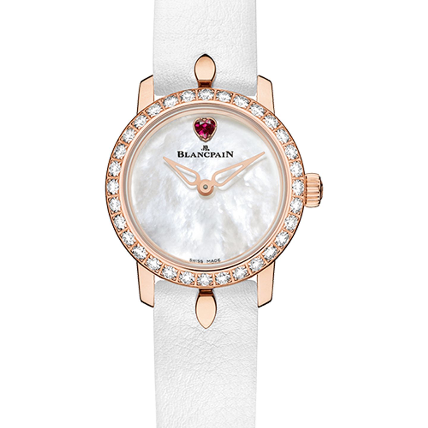 Blancpain Women 0063D-2954-63A (2022) - Pearl dial 21 mm Rose Gold case (1/1)