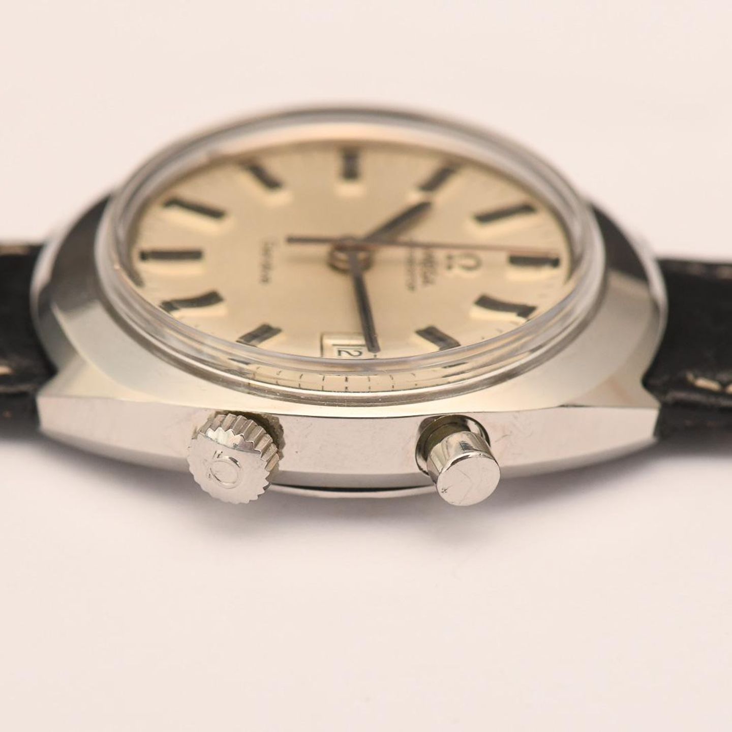 Omega Vintage 146.009 (1969) - Zilver wijzerplaat 35mm Staal (6/8)