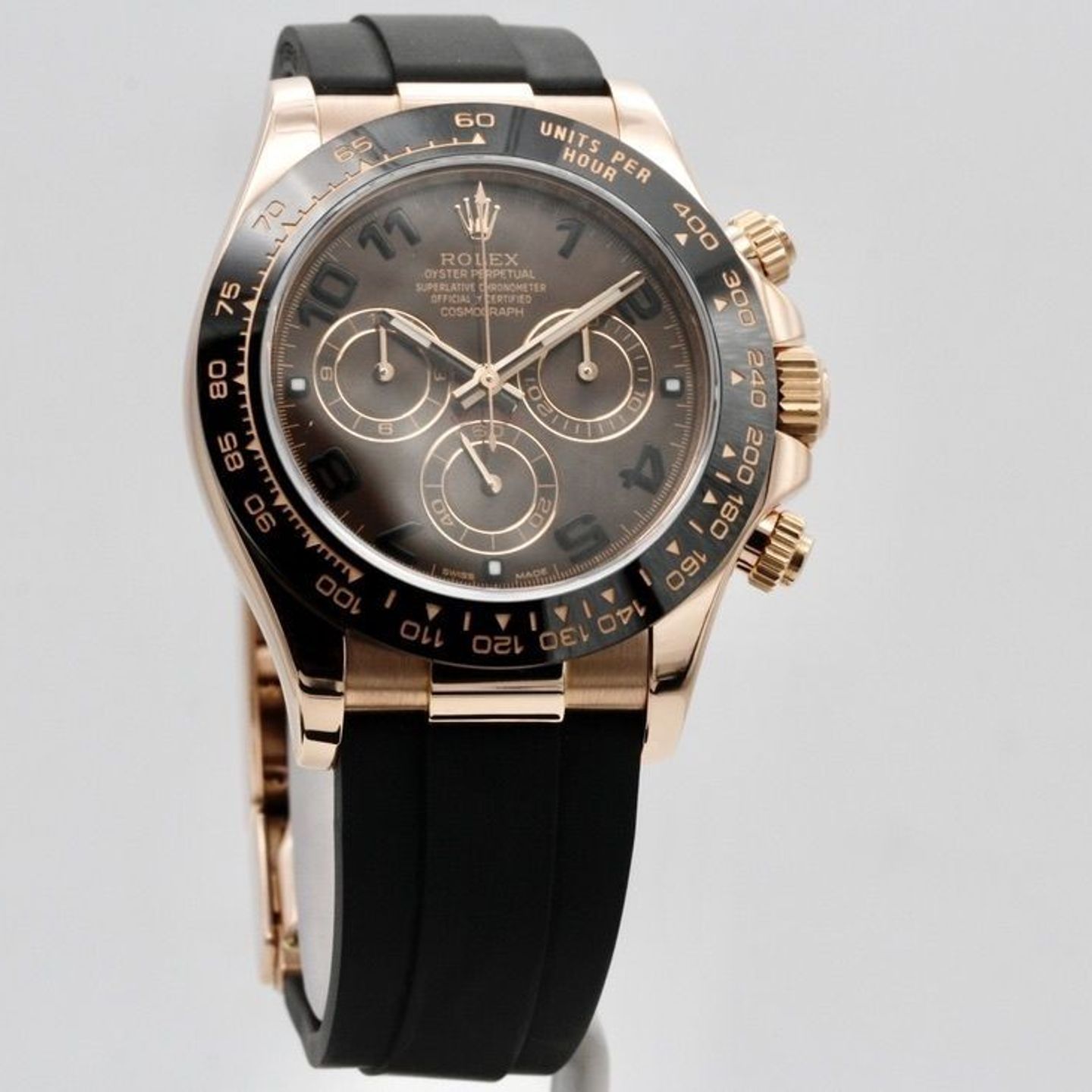 Rolex Daytona 116515LN (Onbekend (willekeurig serienummer)) - Bruin wijzerplaat 40mm Roségoud (1/8)