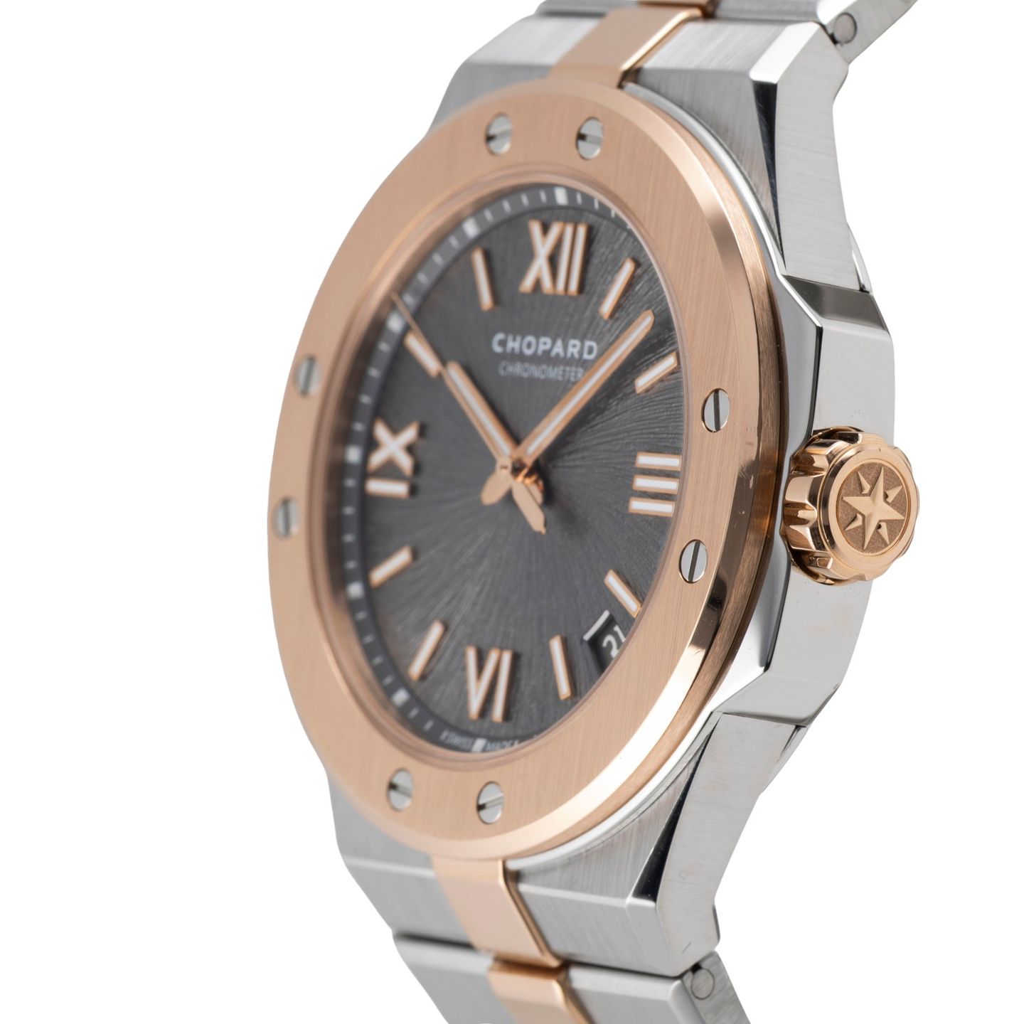 Chopard Alpine Eagle 298600-6001 (Unknown (random serial)) - Grey dial 41 mm Steel case (6/8)