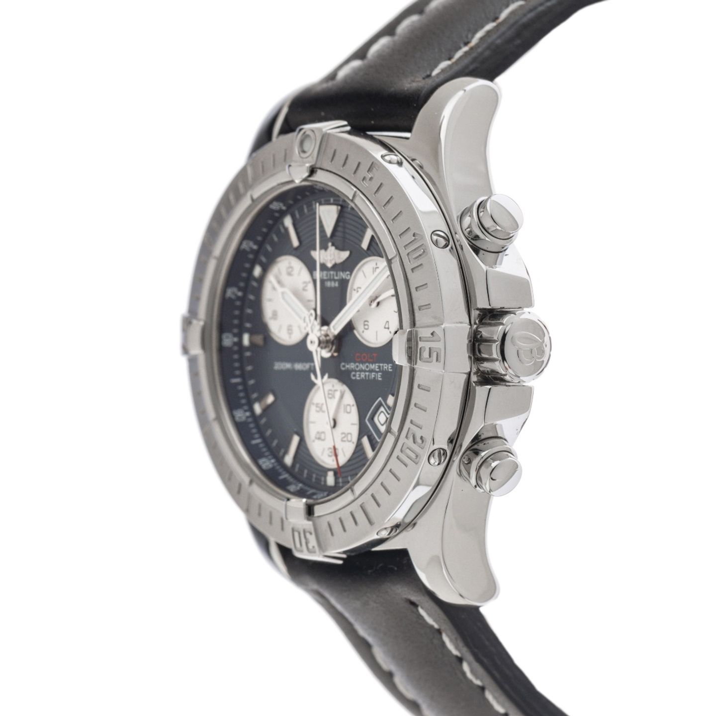 Breitling Colt Chronograph A73380 (2006) - Black dial 41 mm Steel case (4/8)
