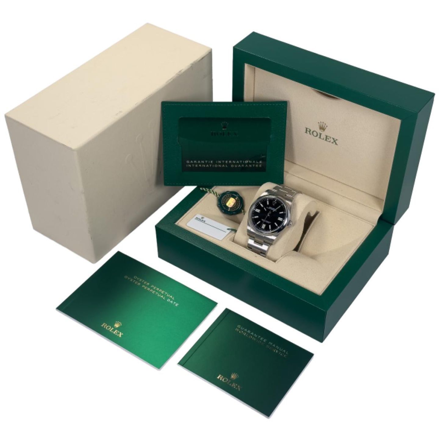 Rolex Oyster Perpetual 41 124300 (2024) - Zwart wijzerplaat 41mm Staal (5/5)